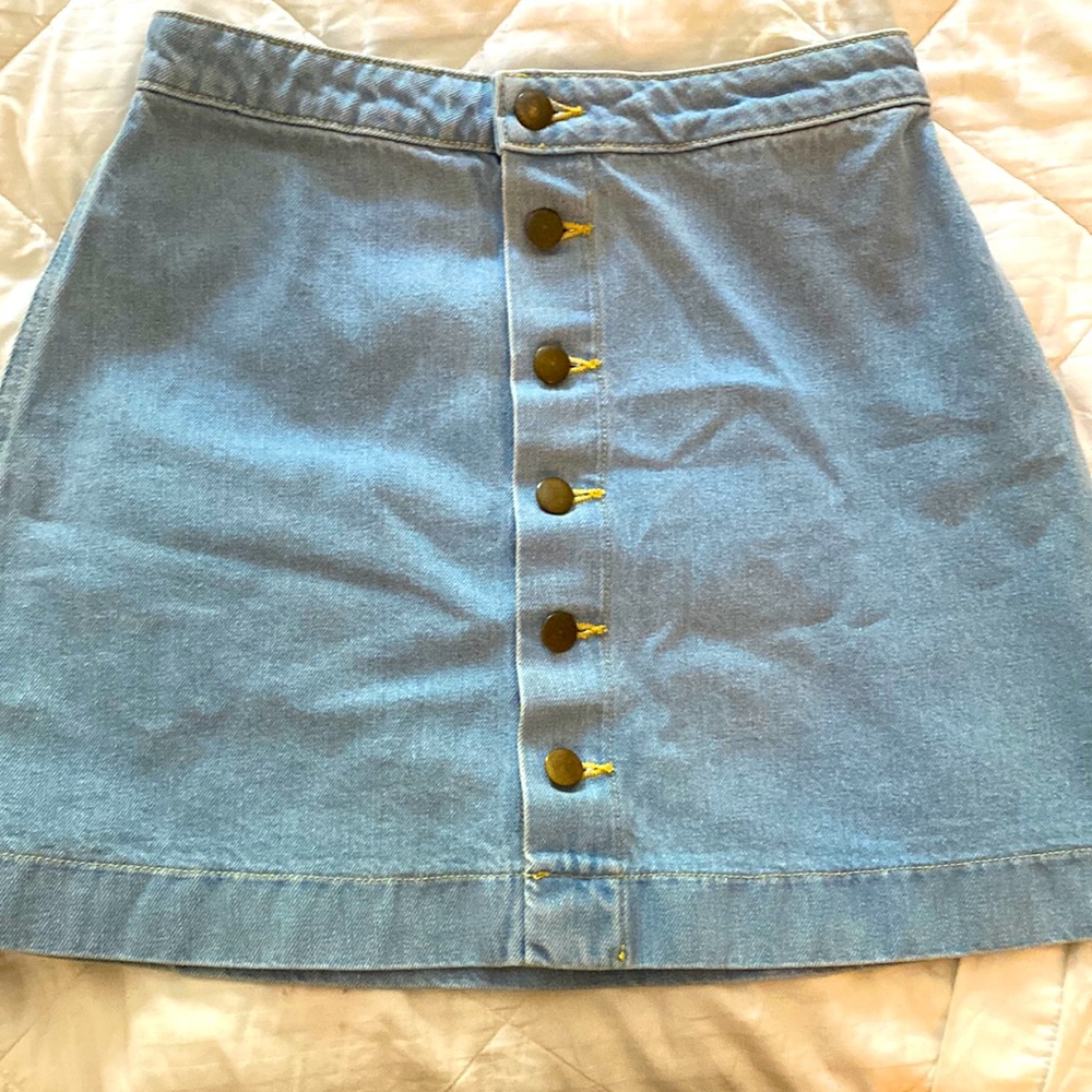 American Apparel Blue Jean Skirt